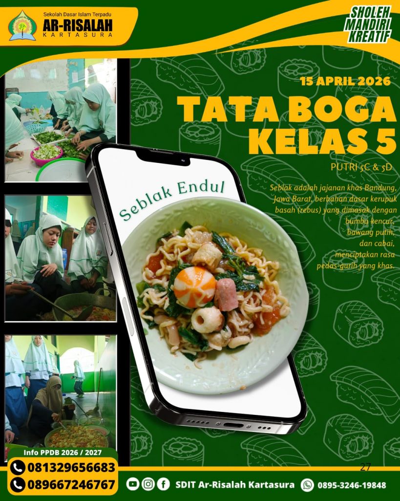 Tata Boga Kelas 5 Putri🍜