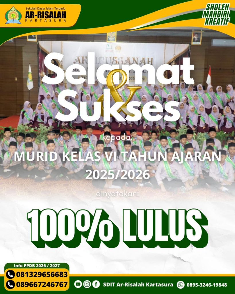 🎓Alhamdulillah, Baarokalloh, LULUS 100%.